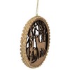 Northlight 2-D Reindeer Family Silhouette Christmas Ornament Disc - 4.5" - Brown - 3 of 4