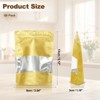 Unique Bargains Matte Metallic Aluminum Foil Zip Closure Food Storage Containers 60 Pcs - 2 of 4