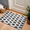 World Rug Gallery Scandinavian Arrow Shag Rug – Modern Look – Anthracite Dark Gray – Easy Maintenance - 2 of 4