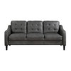 NicBex Couches for Living Room 1pc Modern Sofa Microfiber Upholstered Sofa Couch Casual with Solid Wood Frame, Gray - 4 of 4