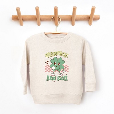 The Juniper Shop Shamrock And Roll Toddler Graphic Sweatshirt