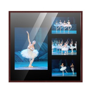 PosterPalooza | Brown Finish Collage Frame - Black Mat, 20 Frame Sizes to Choose From, UV Acrylic - 1 of 4