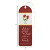 Dicksons Let Peace Christ Rule in Hearts Floral 6 inch Paper Tussled Bookmark Pack of 12 - 3 of 4