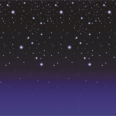 Beistle starry Night Backdrop 4ftx30ft