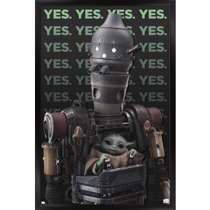 Trends International Star Wars: The Mandalorian Season 3 - Yes Framed Wall Poster Prints - 1 of 4
