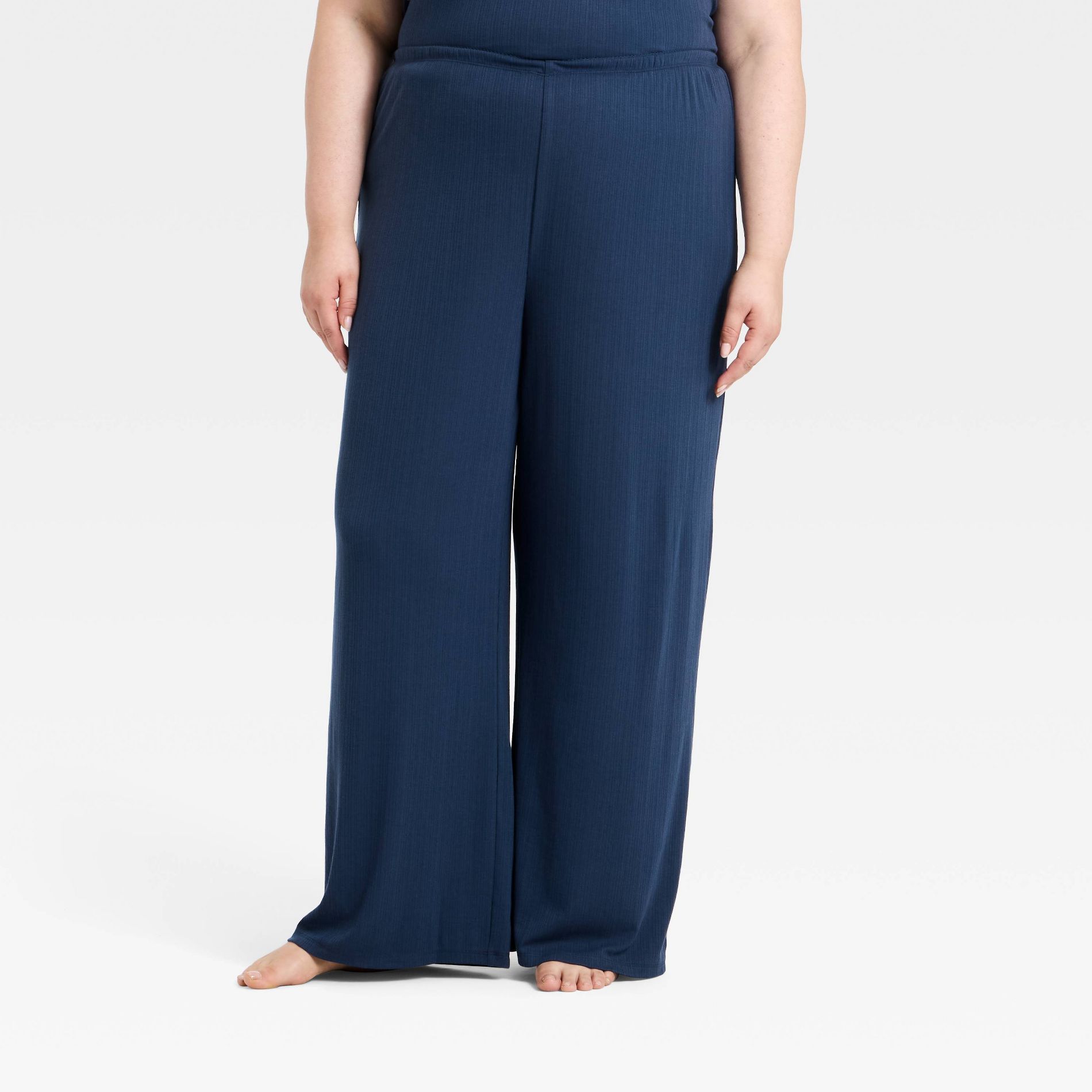 Women's Ribbed Cooling Jersey Pajama Pants - Auden™