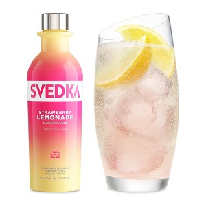 SVEDKA Strawberry Lemonade Flavored Vodka - 375ml Bottle - 1 of 4