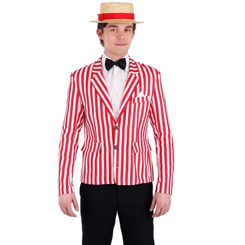 Halloweencostumes Medium Men Roaring 20s Jacket Men s Costume Red white Target