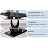 PAGED Dining Table Modern Kitchen Table Dining Room Table with Faux Wood Tabletop and Rubberwood Legs for Living Room - 2 of 4