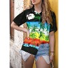 LA LEELA Hawaiian Shirts Womens Casual Summer Beach Blouses Shirt Collared Blouse Short Sleeve Vacation Button Up Shirts Tops for Women - 3 of 4