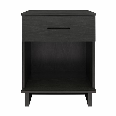 Room & Joy Rockwood Nightstand with Drawer Black Oak - image 1 of 4