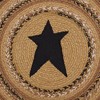 Kettle Grove Jute Chair Pad Applique Star 15 inch Diameter Set of 6 - 4 of 4