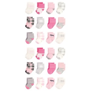 Hudson Baby Cotton Rich Baby Terry Socks 24-Pack - 1 of 3