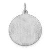 Black Bow Jewelry Sterling Silver, Makayla Collection, 20mm Disc Initial T Pendant - 3 of 4