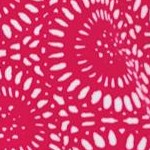 pink burst flower medallion