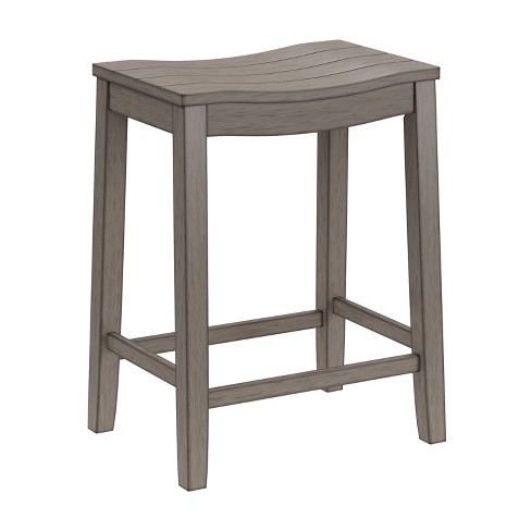 Fiddler Backless 24" NonSwivel Counter Height Barstool Aged Gray - Hillsdale Furniture - image 1 of 4