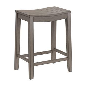 Fiddler Backless 24" NonSwivel Counter Height Barstool Aged Gray - Hillsdale Furniture