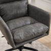 RISOKEYS Faux Leather Office Chair,Height Adjustable 360° Swivel Ergonomic Desk Chair with Wheels - Comfortable Home Office Computer Chair - 3 of 4