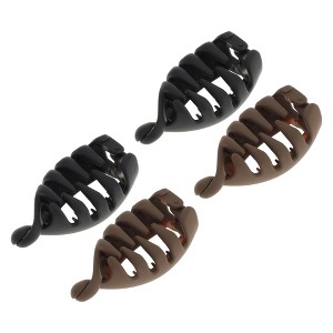 Unique Bargains Women's Grace Banana Hair Clips 4 Pcs - 1 of 4