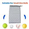 GSE 12x18" Mesh Drawstring Bag with Lock for Baseball, Softball, Tennis, Pickleball Ball, Golf Ball, Beach, Laundry - 2 of 4