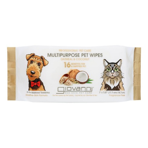 Giovanni Oatmeal & Coconut Multipurpose Pet Wipes - 75 Ct : Target