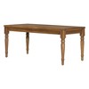 40" Acacia Wood Classic Outdoor Coffee Table with Carved Legs and Slatted Top for Garden, Patio, or Balcony - 4 of 4