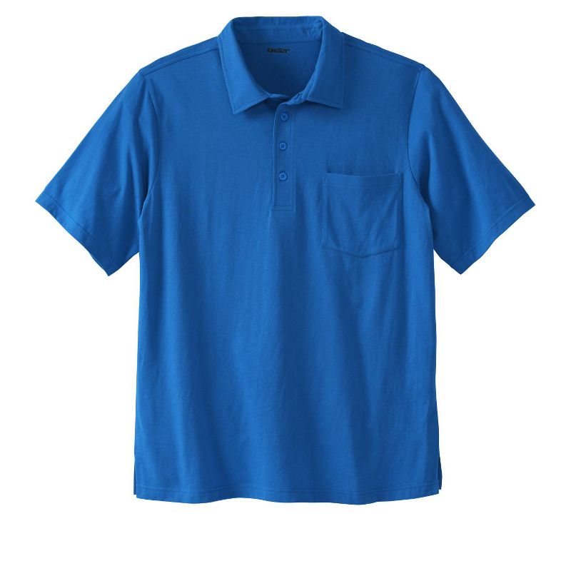 KingSize Men's Big & Tall Lightweight Pocket Golf Polo Shirt, 1 of 3