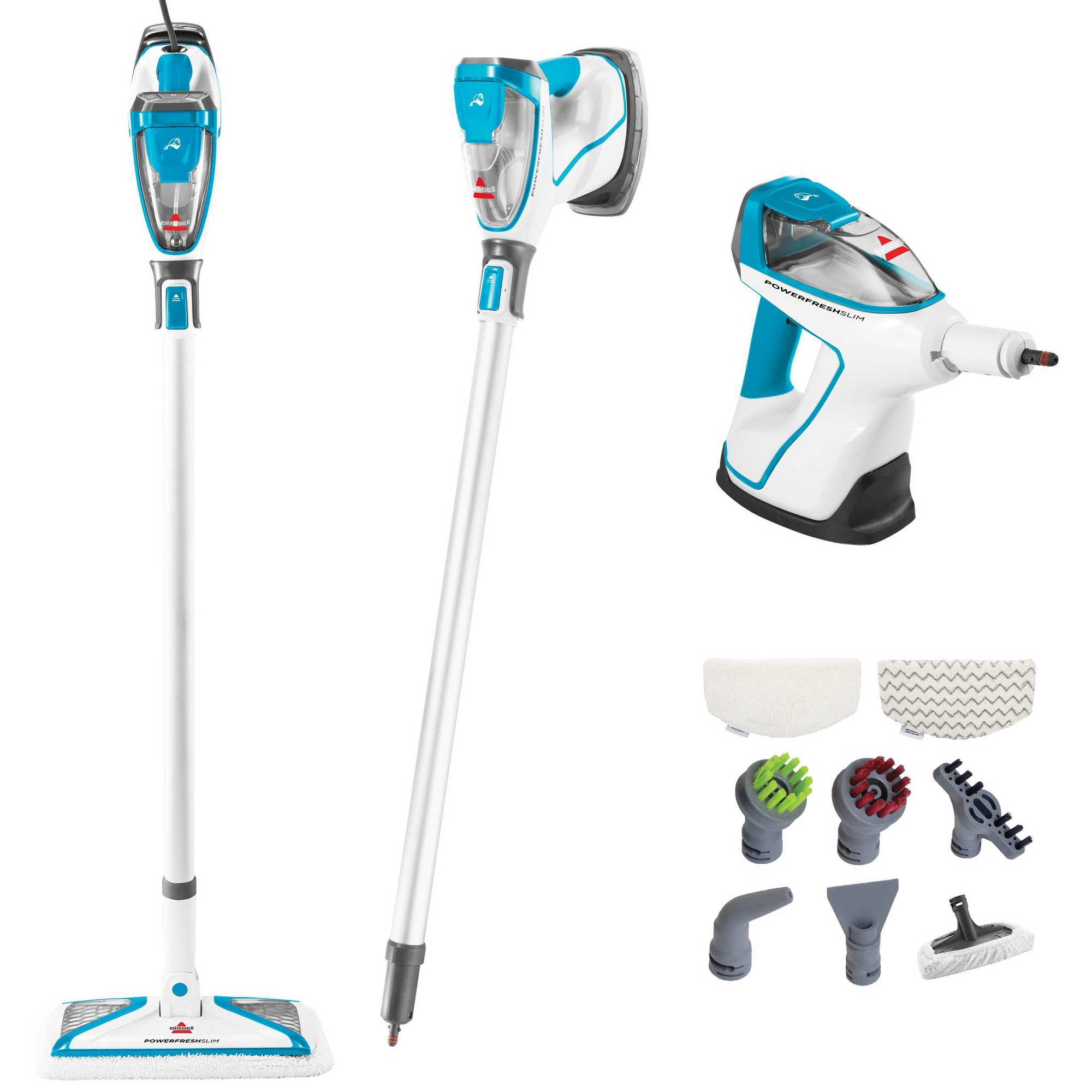 BISSELL PowerFresh Slim Steam Mop 2075A Heated Cleaning White