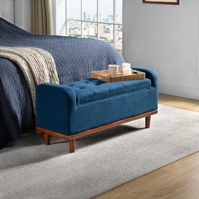 Edgaro Upholstered Storage Bench for Bedroom| ARTFUL LIVING DESIGN