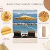 LAGarden 9Ft Patio BOHO Market Patio Umbrella 260GSM Acrylic Fabric 5-Year-Non-Fading Resort Outdoor Market - 3 of 4