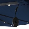Sunnydaze Outdoor Cantilever Offset Patio with Solar LED Lights, Crank, and Cross Base - 10' - 2 of 4