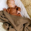 Makemake Organics Organic Cotton Pointelle Baby Knit Blanket - Brown - 2 of 4