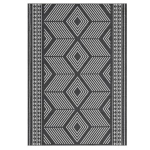 Washable Modern Geometric Rug Non Slip Low Pile Rug Soft Contemporary Throw Floor Cover Foldable Indoor Carpet for Living Room Bedroom Playroom - 1 of 4