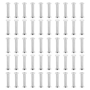 Unique Bargains Rust Proof Leather Belt Scrapbook Binding Accessories M5 Chicago Screws 50 Sets - 1 of 4