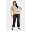 Women's Plus Size Rina Sweater - latte marle | CITY CHIC - 2 of 4