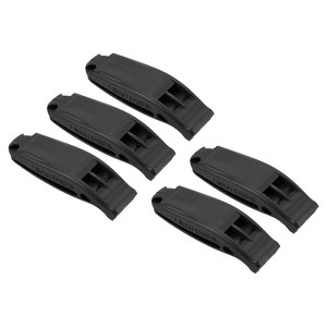 Unique Bargains Plastic Kayaking Hiking Survival Signal Marine Whistles 5 Pcs - 1 of 4
