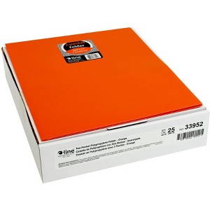 C-Line Poly 2-Pocket Portfolio Folder, Letter Size, Orange, Pack of 25 - 1 of 2