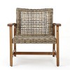 Sapphtopaz Patio Dining Chairs Wicker Outdoor Chair with Thick Cushion, Wicker Back for Garden, Patio, Lawn, Backyard - 3 of 4