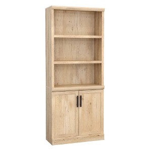 Sauder 70.866" Aspen Post Library Bookcase Prime Oak: Laminated Adjustable Shelves, MDF Frame, Metal Hardware - 1 of 4