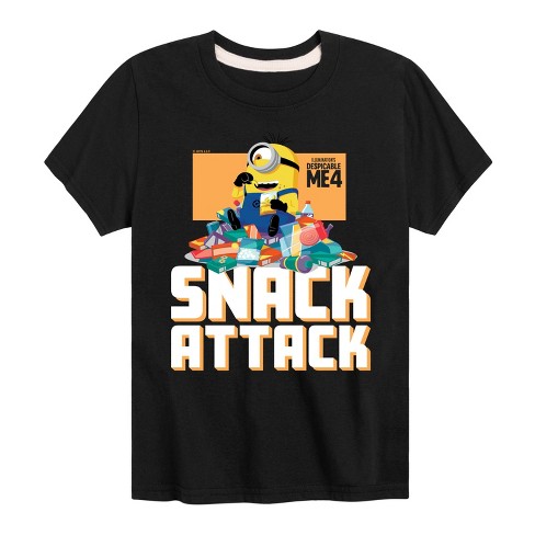 Boys' - Despicable Me 4 - Minion Snack Attack Short Sleeve Graphic T-Shirt - image 1 of 4