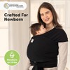 KeaBabies Original Baby Wraps Carrier, Baby Sling Carrier, Stretchy Infant Carrier for Newborn, Toddler - 2 of 4
