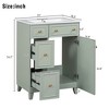 FONTOI 24 Inch Bathroom Vanity with Sink Freestanding Storage Cabinet with 2 Drawers and Soft Close Door for Bathroom, 18.3"*24"*34.3" - 3 of 4