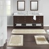 AZL1 Life Concept Bath Rug and Mat with 100% Cotton Tufted Non Skid Backing Reversible Machine Washable for Bathroom Use, Brown, 12.8"*14.17"*7.87" - 2 of 4