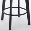 Modern Swivel Bar Stools with Button Tufted Velvet, Rivet Trim & Footrest, for Kitchen Island & Home Bar, 2pcs - 3 of 4