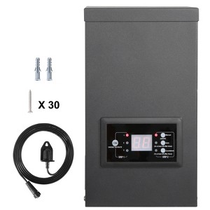 VEVOR 300W Low Voltage Landscape Transformer with Timer and Photocell Sensor, Waterproof Landscape Lighting Transformer,120V AC to 12V/14V AC, Black - 1 of 4