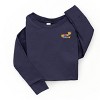 The Juniper Shop Mini Smiley Let's Go Exploring Front and Back Toddler Long Sleeve Tee - 3 of 4