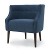 Modern Upholstered Accent Chair, Button Tufted Armchair with Birch Wood Legs, Leisure Tub Chair, Club Chair Sofa Chair - ModernLuxe - 4 of 4