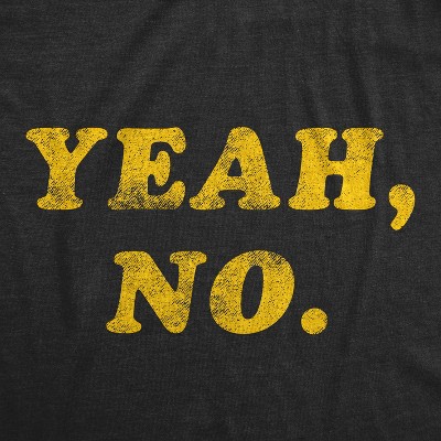 Мужские футболки Crazy Dog T-Shirts, Inc. Mens Yeah No T Shirt Funny Hilarious Expression Novelty Graphic Tee - Crazy Dog Men's T Shirt for Introverts Black L — фото 2