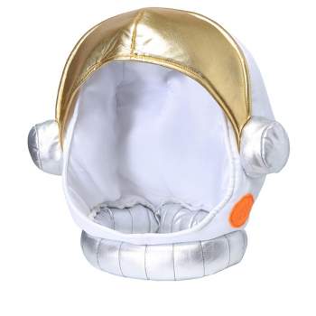 HalloweenCostumes.com    Astronaut Helmet for Adults, White/Gray/Orange