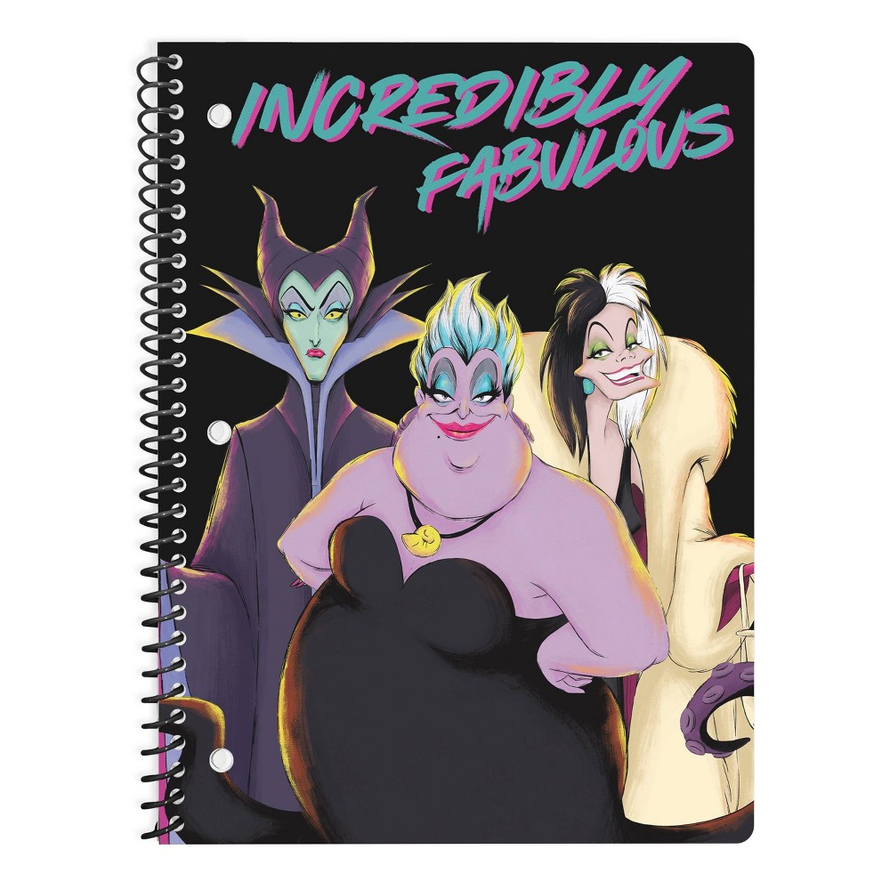 Disney Villains Single Subject Notebook, School Supplies